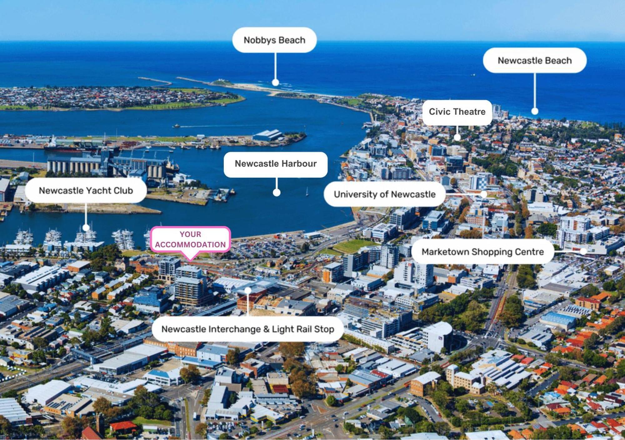 Harbour Towers, Newcastle'S Elite Apartment Stays, Free Parking & Tram Access エクステリア 写真